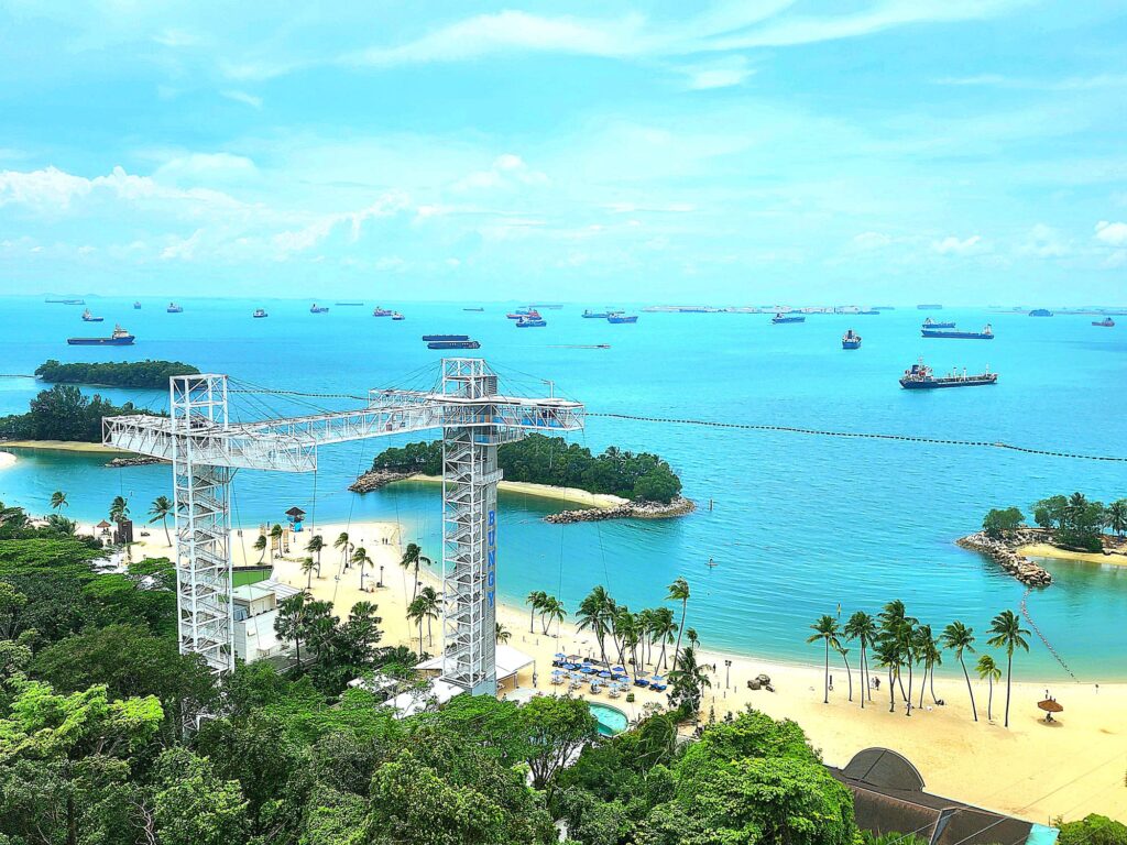 sentosa siliso beach singapore